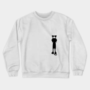 Slipping cat Crewneck Sweatshirt